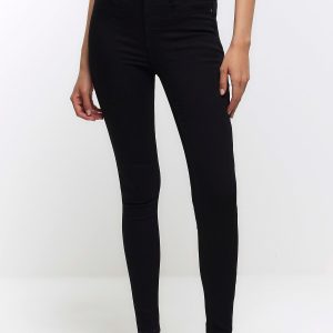 Black Mid Rise Skinny Bum Sculpt Jeans