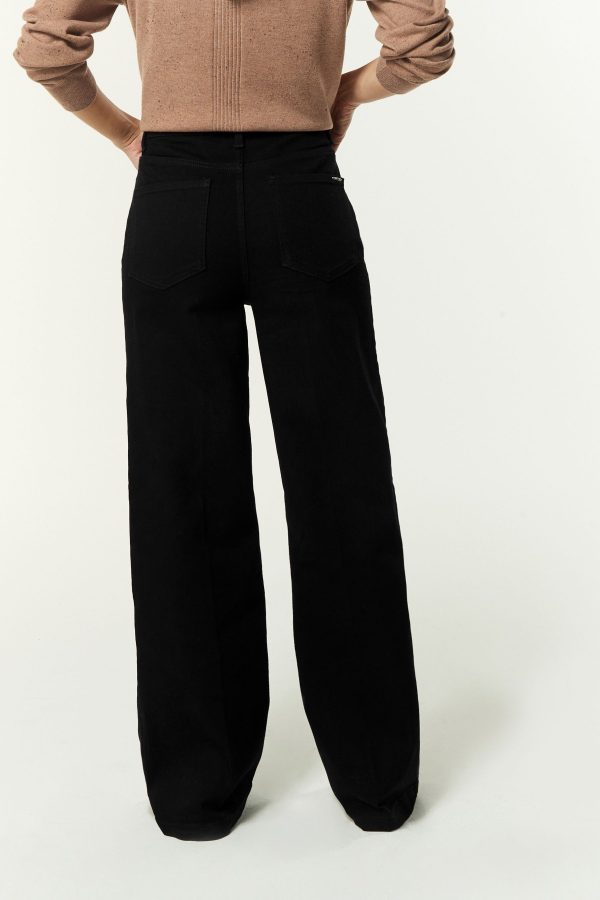 Black Wide Leg Jeans - Image 3