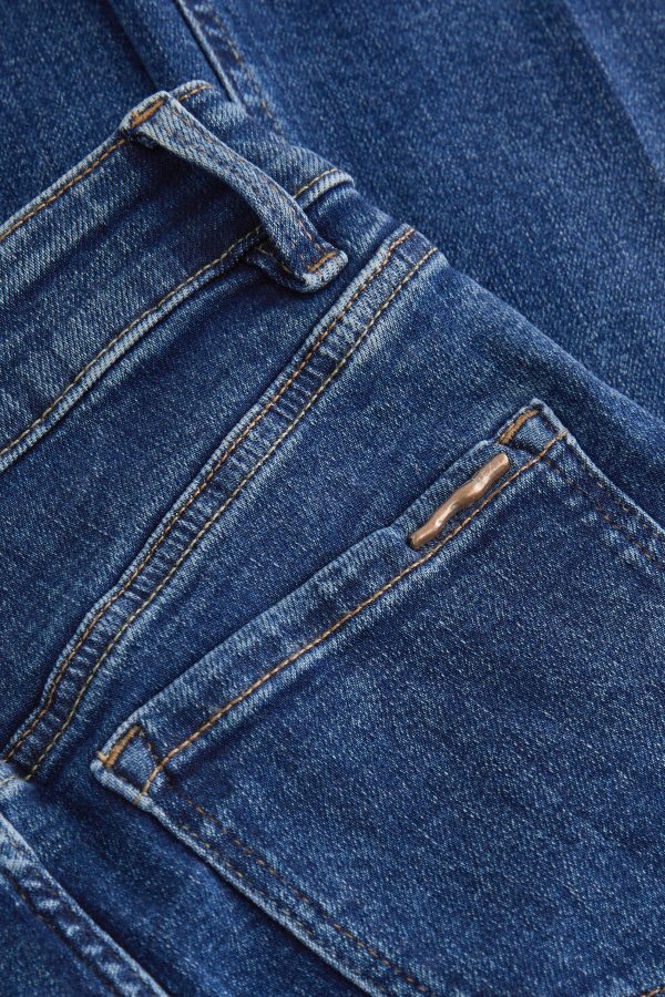 Dark Blue Supersoft Flare Jeans - Image 6