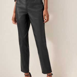 Black Coated Mom Jeans
