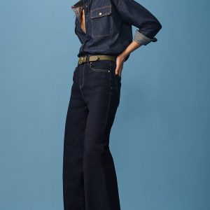 Blue Wide Leg Jeans