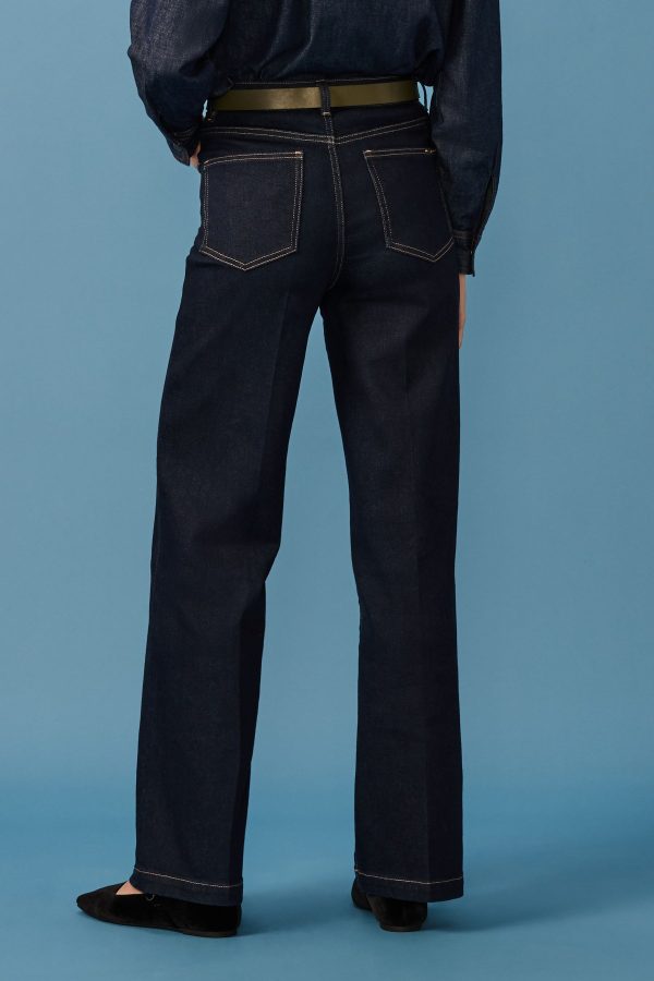 Blue Wide Leg Jeans - Image 3