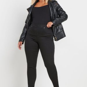 Black Stretch Pull On Jenny Jeggings