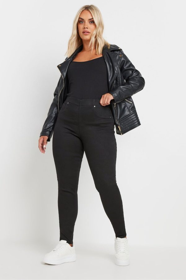 Black Stretch Pull On Jenny Jeggings