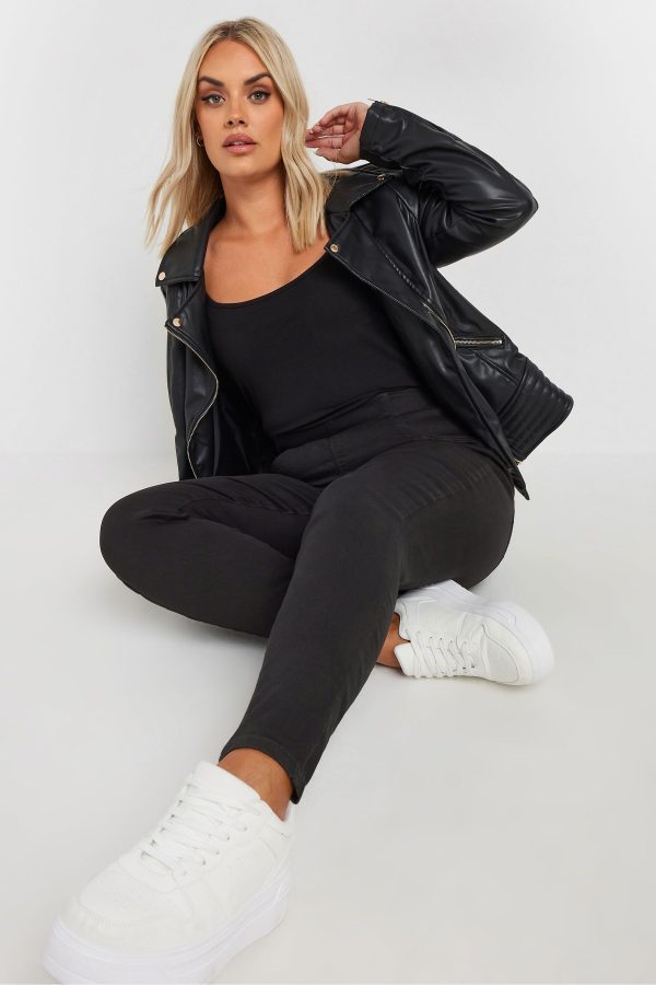 Black Stretch Pull On Jenny Jeggings - Image 2