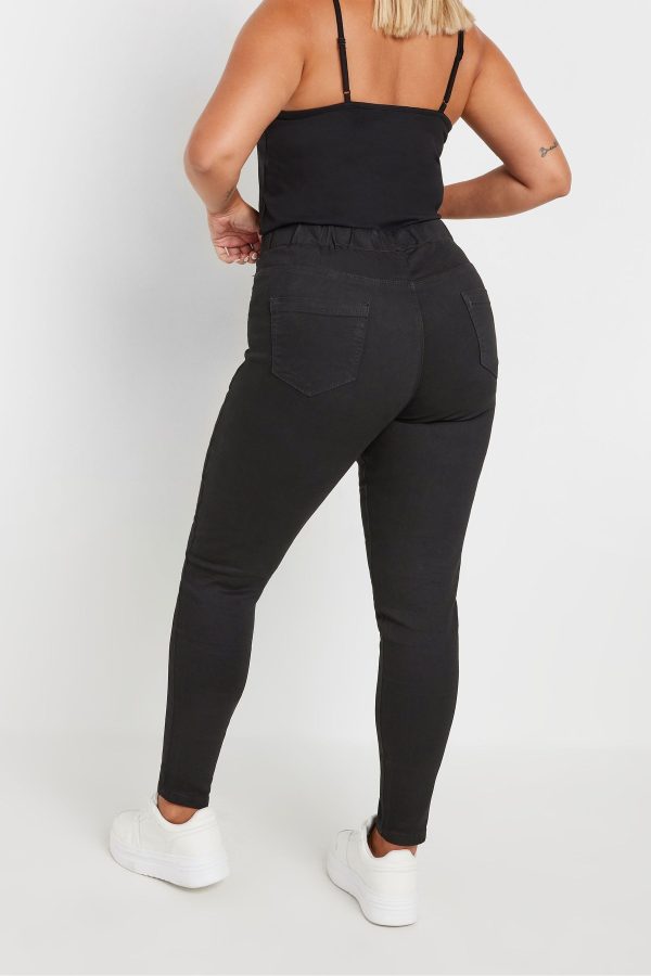 Black Stretch Pull On Jenny Jeggings - Image 3