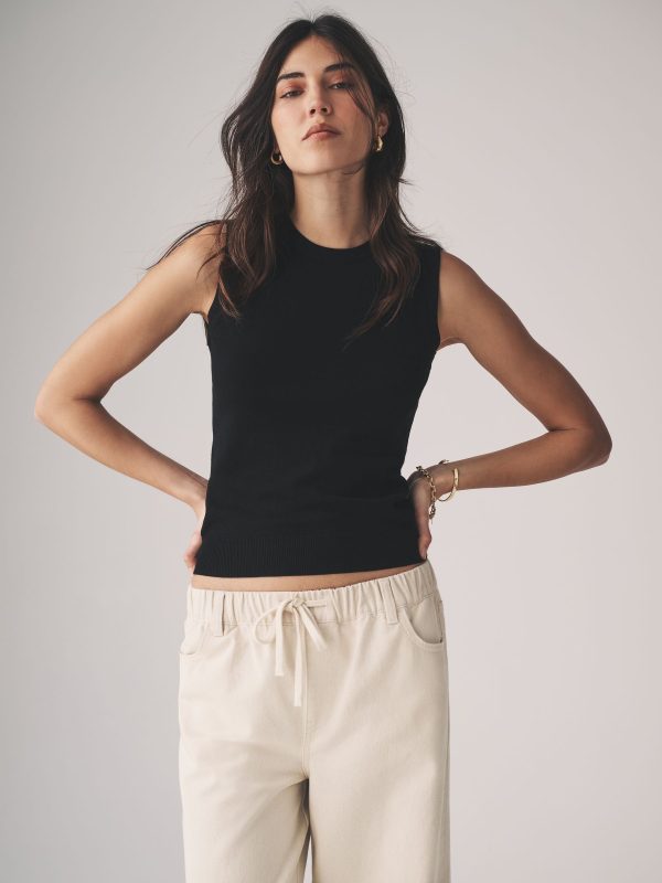 The Set Black 2 Piece Vest & Cardigan Set - Image 6