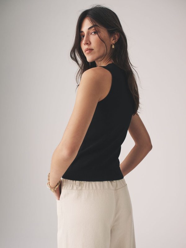The Set Black 2 Piece Vest & Cardigan Set - Image 7