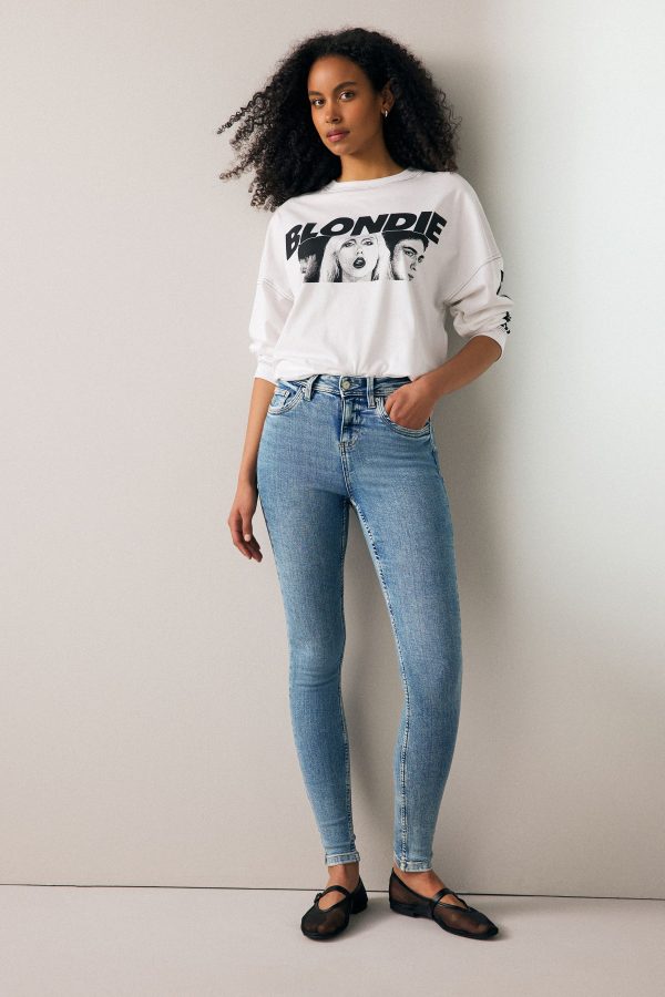 Mid Blue Super Soft Skinny Jeans