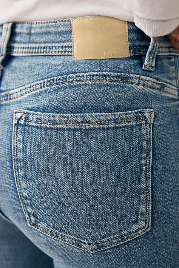 Mid Blue Super Soft Skinny Jeans - Image 5