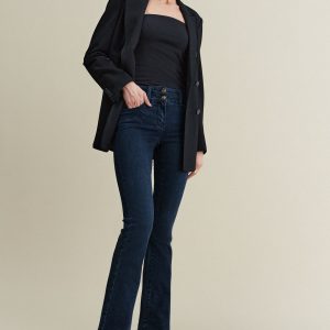 Blue Slim Lift And Shape Bootcut Jeans
