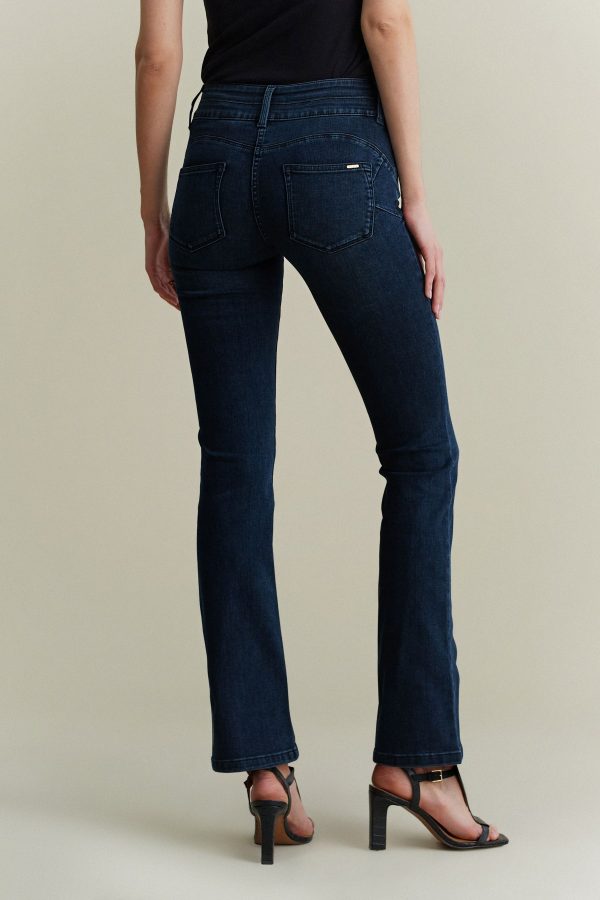 Blue Slim Lift And Shape Bootcut Jeans - Image 3