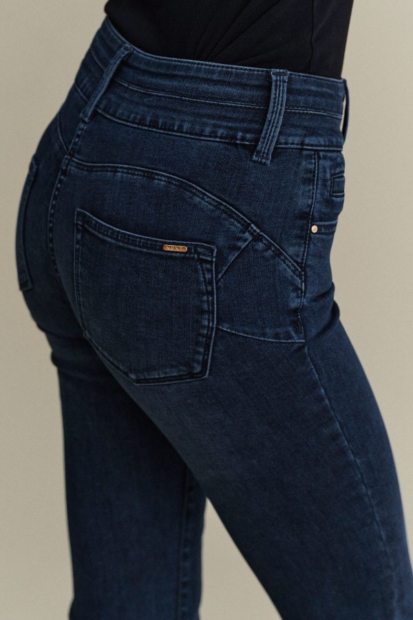 Blue Slim Lift And Shape Bootcut Jeans - Image 5